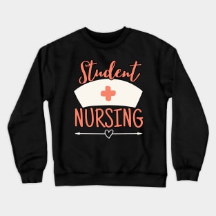 Pastel Nurse Students Nursing Orange Crewneck Sweatshirt
